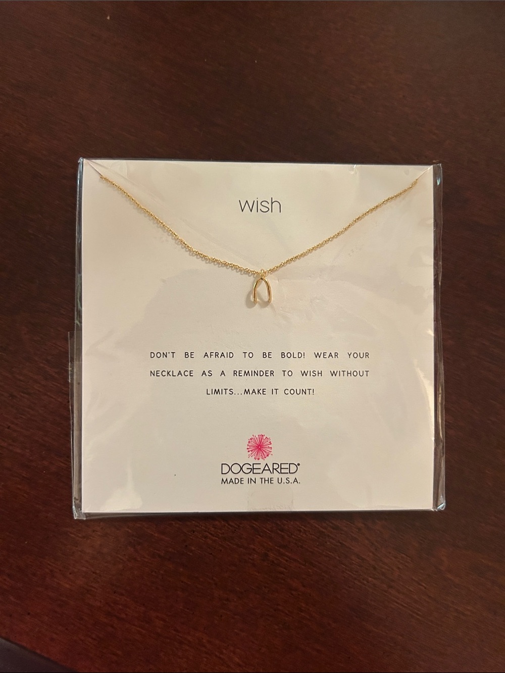 Dogeared Gold Double Horseshoe Pendant Necklace